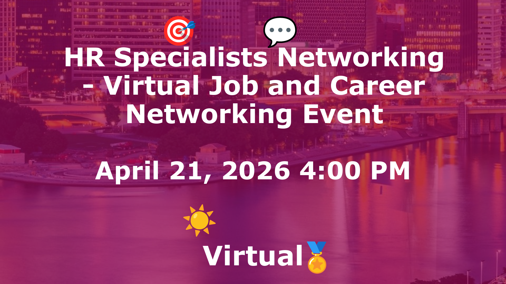 HR Specialists Networking - Virtual Job and Career Networking Event event image